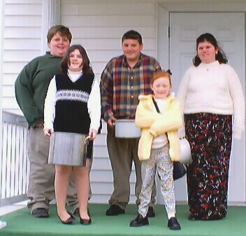 Kids in picture: I sure hope we get to eat soon. We're starving!